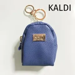 【未使用】KALDI カルディ ミニチュポーチ リュック ブルー 青のサムネイル