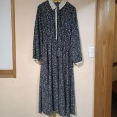 ハニーズ L ワンピース 小花柄 タイ付き Honeys