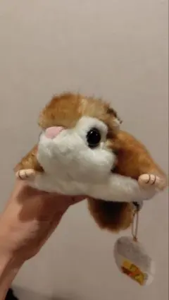 モモンガ？ムササビ？茶色と白の可愛いぬいぐるみ