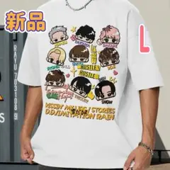 新作 スノーマン　キャラクター　イラスト　 Tシャツ L 男女兼用