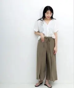 【JOURNAL STANDARD L'ESSAGE 】ポプリンラップパンツ