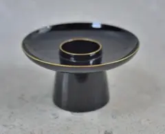 真塗金巻天目台木製【美品】お茶道具／共箱