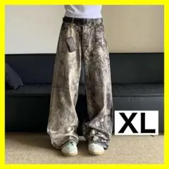 リアルツリー 迷彩 ワイドパンツ カモフラ XL ストリート Y2K 韓国