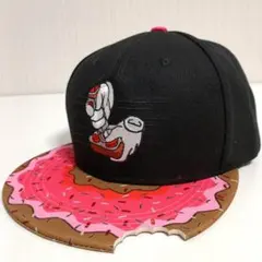 ゲームコントローラー ドーナツ キャップ 野球帽 帽子 ユニセックス ピンク