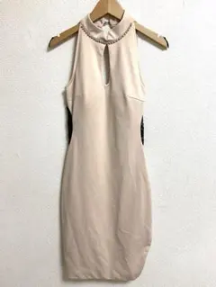 #ベイビークラブ#ベージュハイネックタイトドレス#Fサイズ#ホステス #キャバ嬢