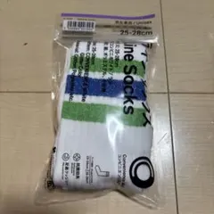 【新品未開封】ファミリーマート　ラインソックス（ラメ）　25〜28cm