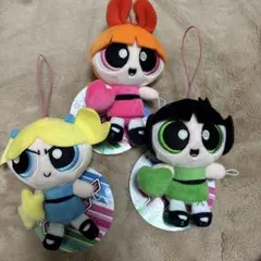 パワーパフガールズ フェイスマスコット　つながるマスコット　セット