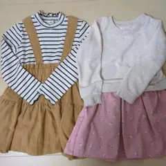 まとめ売り　女の子　長袖　 ワンピースセット　110cm