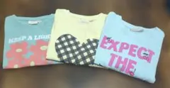 Tシャツ3枚セット　女の子　100cm