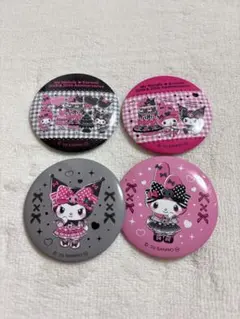 マイメロディ　クロミちゃん 缶バッチ 4個セット