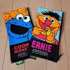 セサミ SESAME STREET ペンケース ポーチ 筆箱 エナメルポーチ