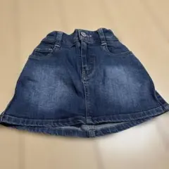 デニムフレアスカート ハートポケット