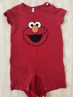 美品⭐️西松屋⭐️エルモ 赤色　ロンパース 80