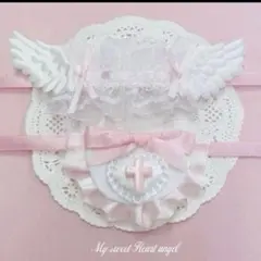ヘッドドレス　スタイ　ぬいぐるみ　ぬい　ぬい服　ピンク　十字架　天使　羽