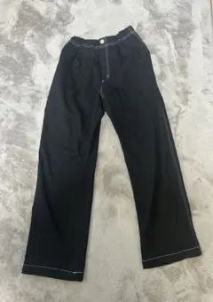 MPS ブラック ストレートパンツ