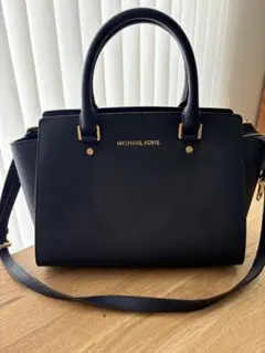MICHAEL KORS ネイビー ショルダーバッグ