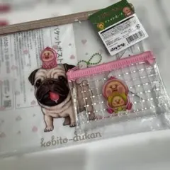 こびとづかん フラットポーチ＆ミニメッシュポーチ 2点セット