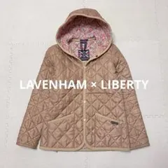 LAVENHAM ラベンハム リバティ キルティングフードジャケット 36 花柄