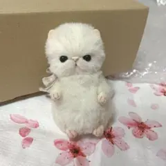 作家様　しろねこ　ぬいぐるみ　ミニチュア　テディベア　ハンドメイド