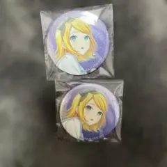 プロセカ 鏡音リン グリ缶 グリッター缶バッジ 缶バッジ 45B 46B