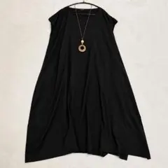 美品】芽風 センソユニコ 変形 ワンピース アシンメトリー レーヨン 38