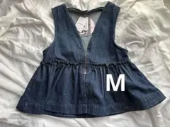 レディース フリル デニム ベスト M