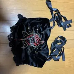 ROMWE 黒の刺繍キャミソール Mサイズ