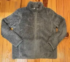 ユニクロ ファーリーフリースフルジップジャケット L グリーン