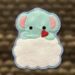 おなまえワッペン フェルト名札 ハンドメイド ぞう - メルカリ
