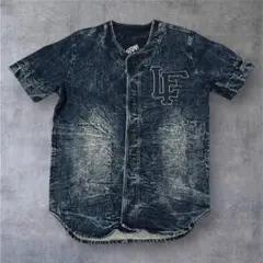 美品 レフラー インディゴ ベースボールシャツ M LEFLAH WANIMA