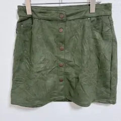 wonder nation オリーブグリーン タイトスカート 【XL】 ミニ丈