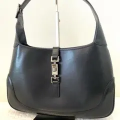 GUCCI ジャッキー ワンショルダーバッグ オールレザー 黒 レディースのサムネイル