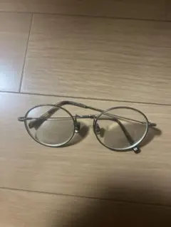 ブラウンメタルラウンドメガネ(度あり)