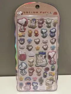 cotton puffy シール