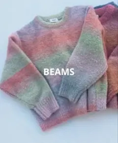 BEAMS HEART グラデーションニットプルオーバー