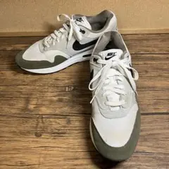 （K25292）ナイキ エアマックス1 29㎝ ホワイト×オリーブ