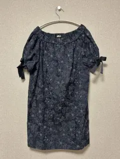 即購入OK / JILLSTUART ネイビー 花柄ミニワンピース