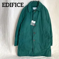 エディフィス ステンカラーコート XL グリーン 48 ロングコート メンズ 春