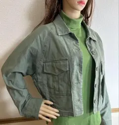 【中古品】AZUL◇by MOUSSY◇クロップドジャケット◇レディース◇
