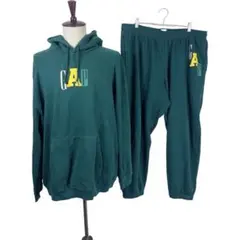 ●GAP ギャップ　メンズ　グリーン　スウェット　セットアップ　上下　パーカー
