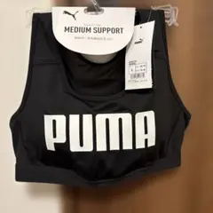 PUMA ブラトップ スポーツブラ ブラック L