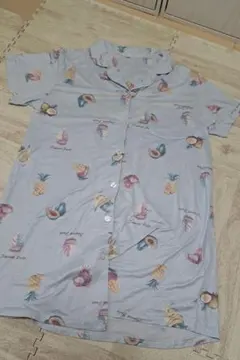 【限定値下げ⭐】フルーツ柄 水色マタニティルームウェア