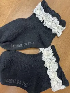 COMME CA ISM ブラック靴下 13-15