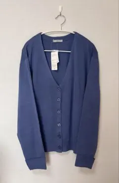 Ada. エイダ　袖口折り返しルーズカーディガン　Mサイズ　スチールブルー