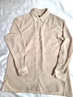 【UNITED ARROWS】 ベージュ長袖シャツ 38