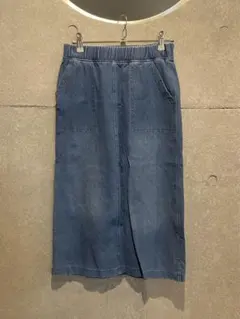 UNIQLOユニクロ　デニムひざ丈スカート