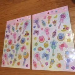 新品　宝石　シール　ホログラム　セボンスター風　キラキラ　ぷくっとシール