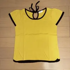 NATURAL BEAUTY BASIC カットソー フレンチスリーブ イエロー