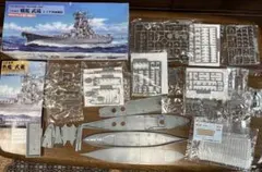 【ジャンク‼︎】戦艦武蔵　レイテ沖海戦時　 1/700 プラモデル　W201のサムネイル