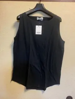 黒 タンクトップ コットン混合3L新品未使用品